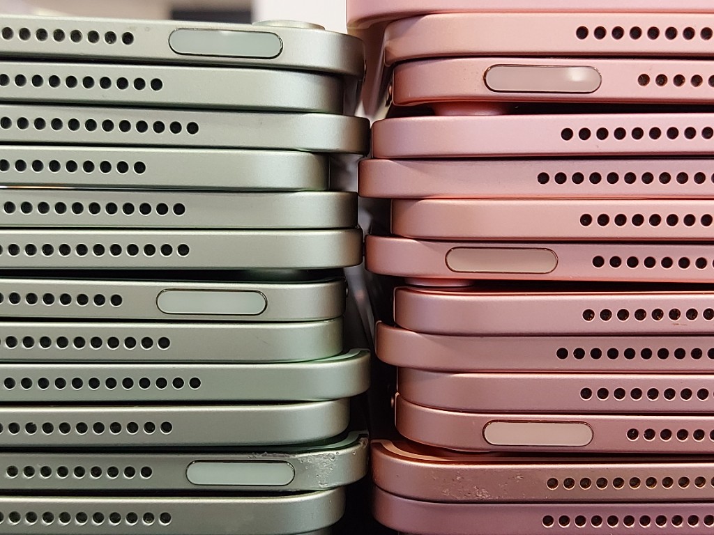 Stacked iPhones